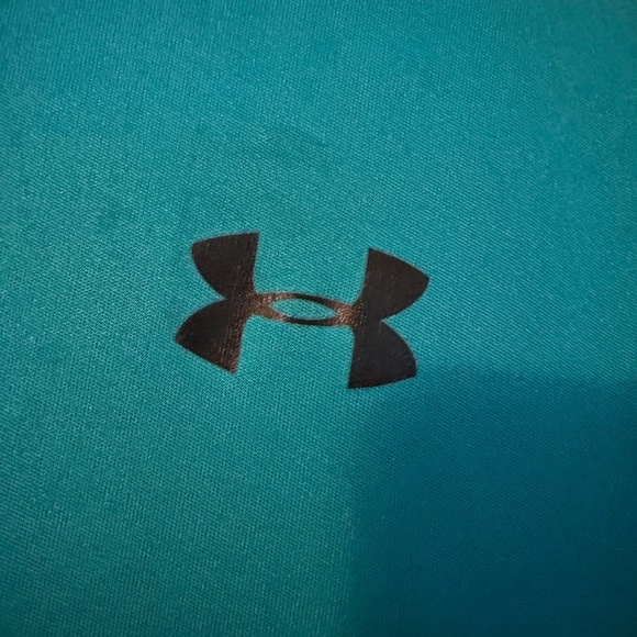 Under Armour Polo Tee Half Zip, Heat Gear, Teal, LN, Large - Picture 3 of 5